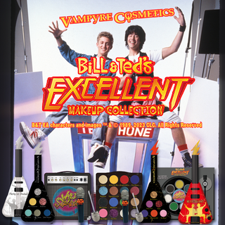 Vampyre Cosmetics x Bill & Ted's Excellent Adventure Makeup Collaboration